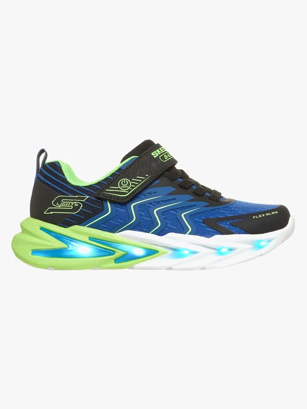 Skechers Flex Glow Ultra Prism-Pacer Blinkande Sneakers, Svart, 22