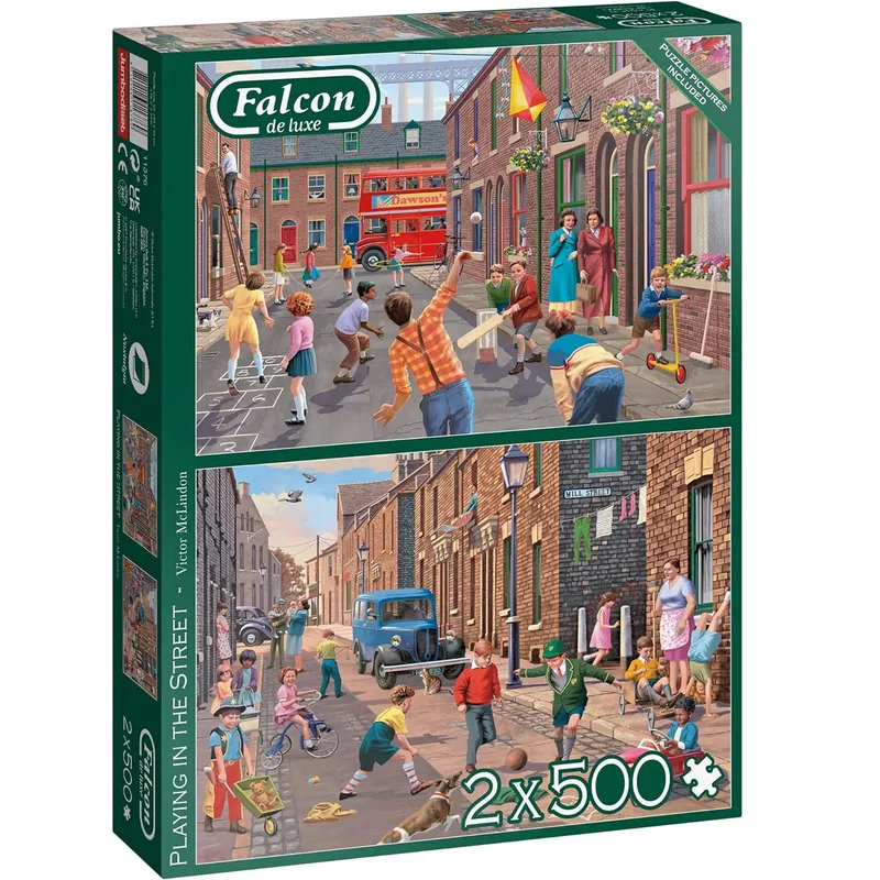 Pusselpaket – Leker på gatan 2×500 Bitar