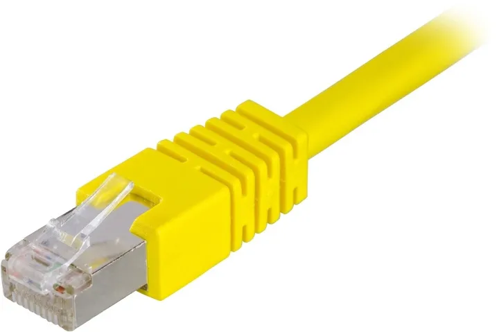 DELTACO F/UTP Cat6 patchkabel, LSZH, 1,5m, gul