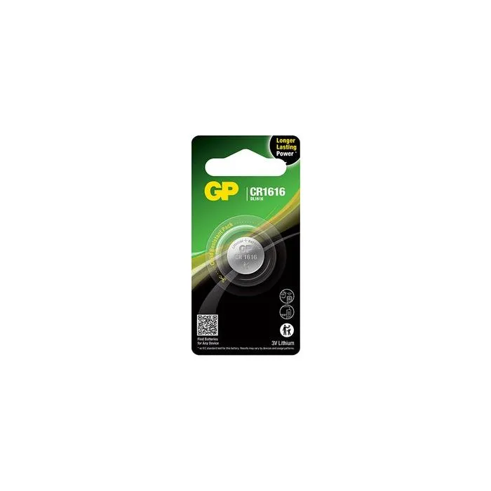 GP CR 1616-C1 knappcellsbatteri - 1 pak