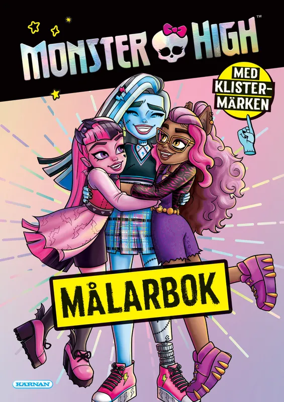 Målarbok Monster High med klistermärken Kärnan