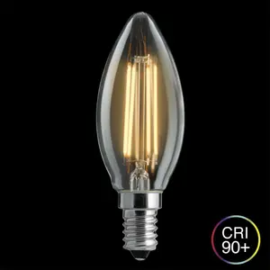 Kronljus LED 1,5W Dim to Warm 2200-2700K Klar E14