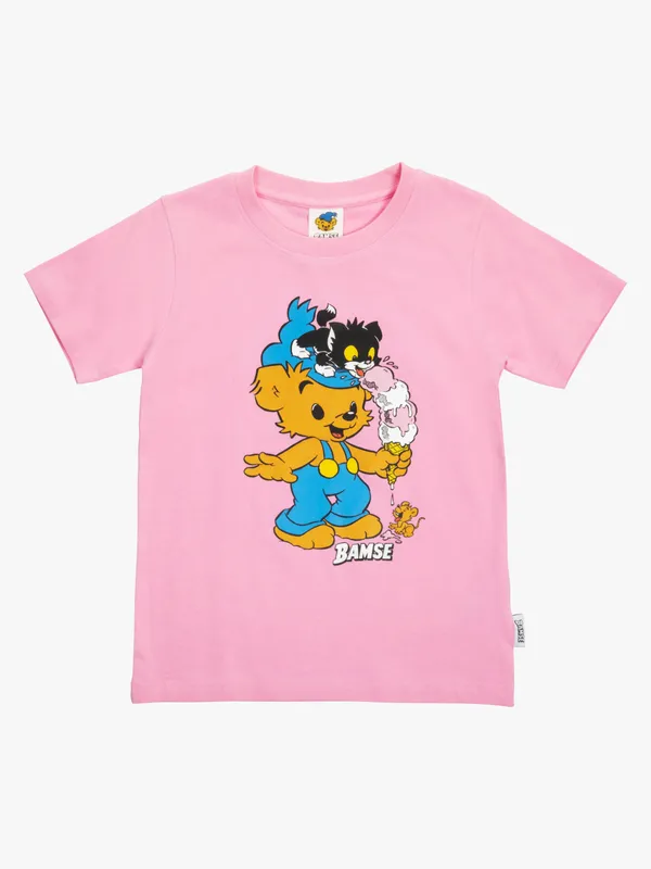 Bamse By Martinex Glasstrut T-shirt, Rosa, 86