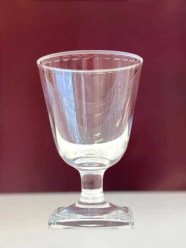 Kosta Boda – Ekeberga – Öl / Vinglas med vit bård – design Elis Bergh
