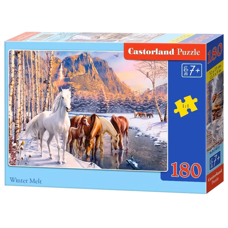 Castorland Pussel - Hästar under vintern 180 bitar