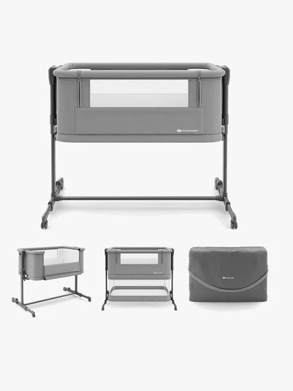 Kinderkraft Nestee Grow 2 Resesäng, Dark Grey