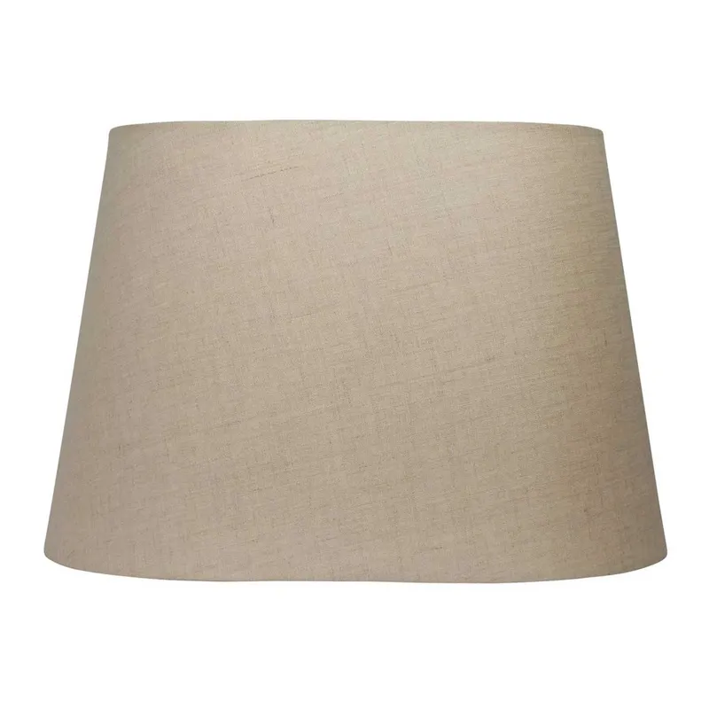 Basic oval lampskärm, beige, längd 38 cm – Watt & Veke Watt & Veke - Design - Tyg / textil