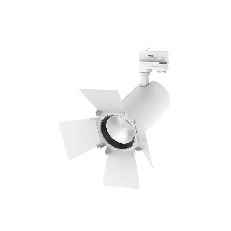 Klaffar för LEDLIFE skenaspotlight 30W - Vit, passar till 80mm diameter