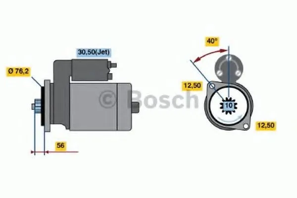 Startmotor BOSCH 0 986 018 500