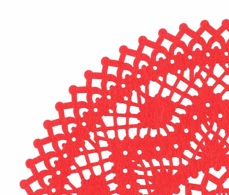 Bordstablett Stjärna 38 cm – Röd