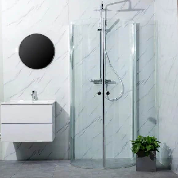 Duschhörna Bathlife Mitt Aluminium