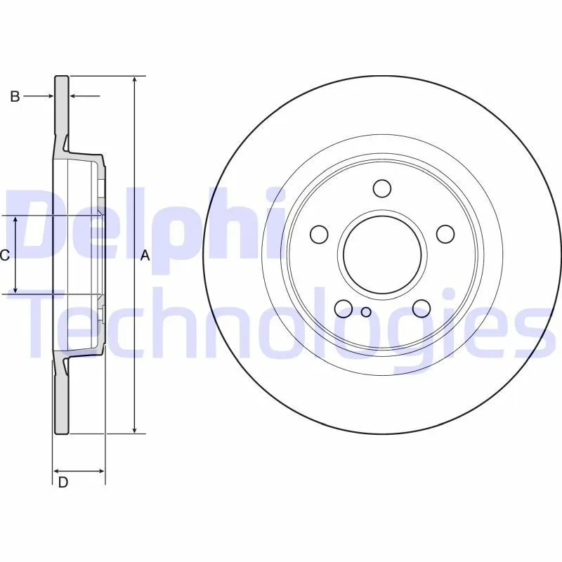 Bromsskiva DELPHI BG4790C
