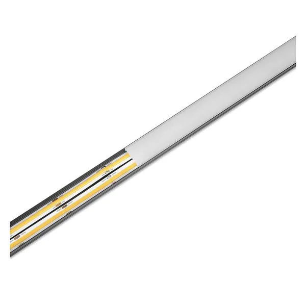 Aluminiumprofil för LED-list AGGE Wide Surface – Ytmonterad, bred, Svart (100 cm)