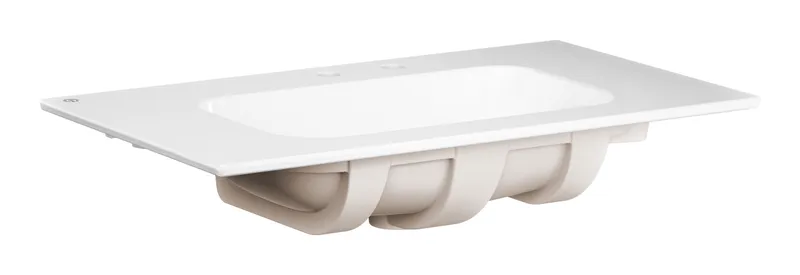Gustavsberg Artic Slim 4GA08K01 Möbeltvättställ 80 cm, vit, 2 blandarhål 80 cm