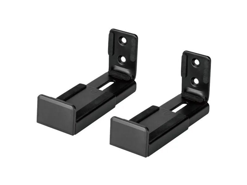 Universellt väggfäste för soundbar, 90-154 mm, svart