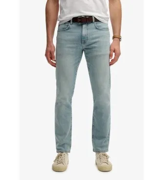 Superdry för män. M7010887A Vintage Slim Straight Jeans blå (34/32), Casual, Bomull, Denim