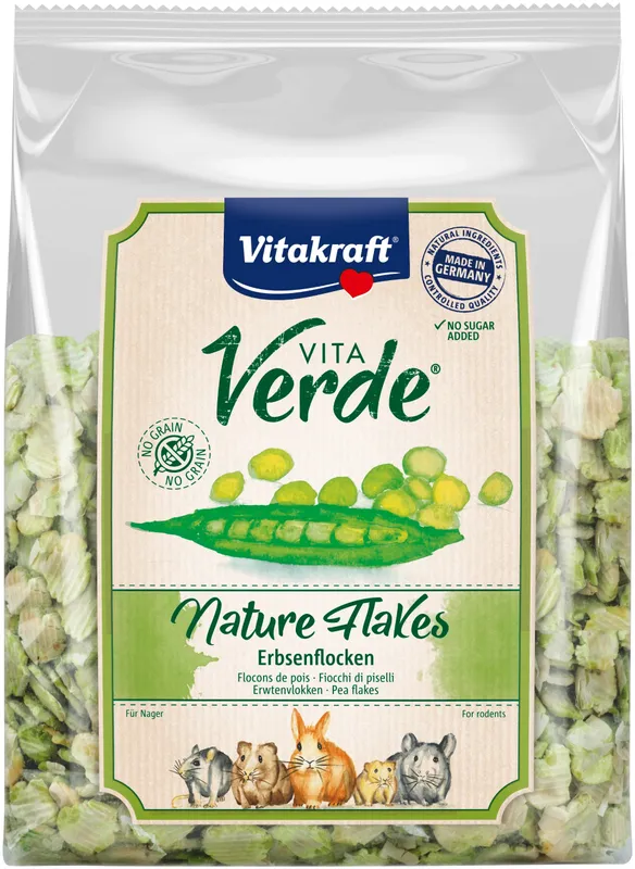 Vitakraft Vita Verde Nature Flakes Ärtflingor för Gnagare 500 g