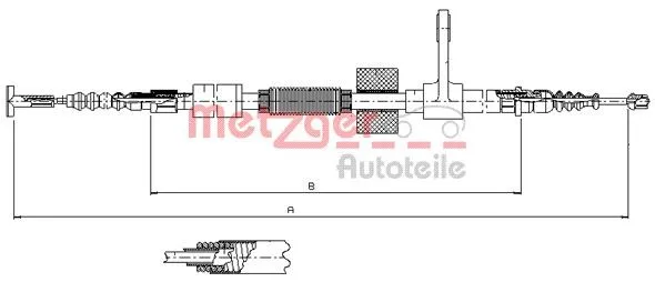 METZGER 251.32 Handbromsvajer