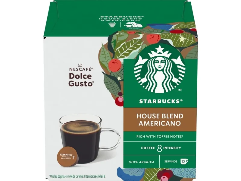 Kaffekapslar kompatibla med NESCAFÉ® Dolce Gusto® Starbucks House Blend Americano, 12kpl.