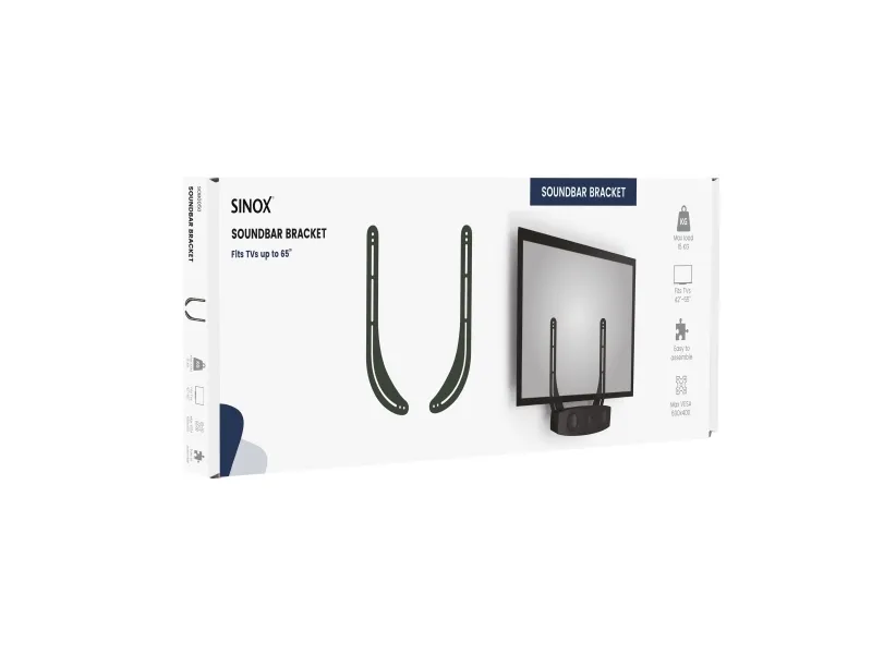 Sinox One soundbar upphängningssats - Svart - Max 15 kg - recommended for