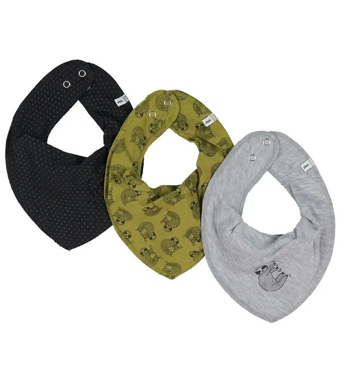 Pippi Baby Haklappar – 3-pack – Green Mossa