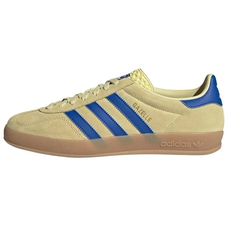 adidas Gazelle Indoor Pulvergul Kunglig Blå Unisex Sneakers Molnvit JH5406 38