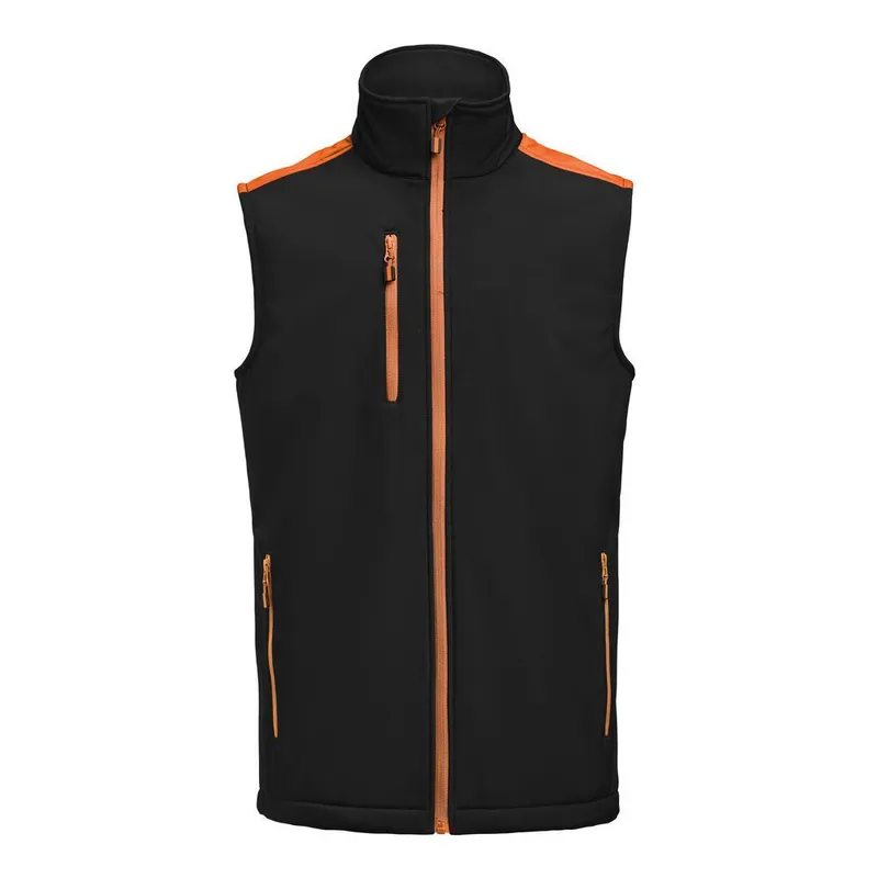 Printer Softshell 2261083 Väst svart/orange 4XL