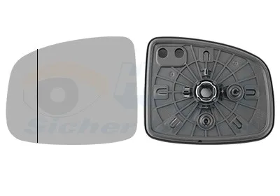 Backspegelglas VAN WEZEL 2562831
