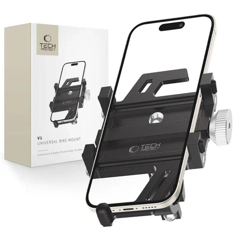 Tech-Protect V1 Universal Bicycle Holder for Phone - Black