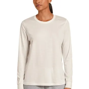 Calida Circular Lounge Shirt Vit Small Dam
