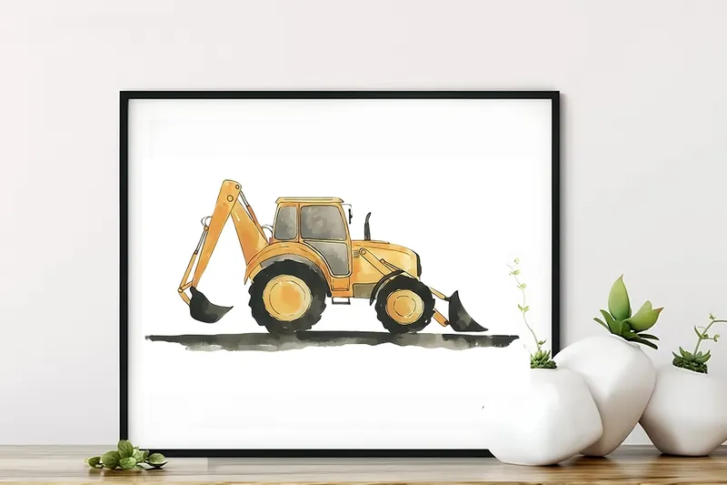 Poster - Grävmaskin