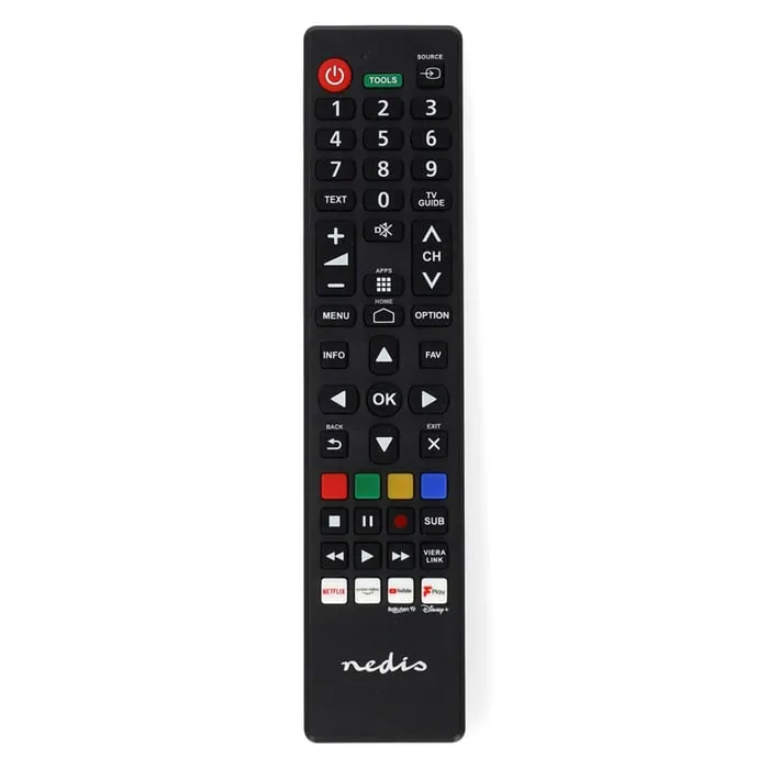 Ersättnings Fjärrkontroll | Passar till: Panasonic / Sharp | Förprogrammerad | 1 Enhet | Amazon Prime / Disney + Button / Netfli