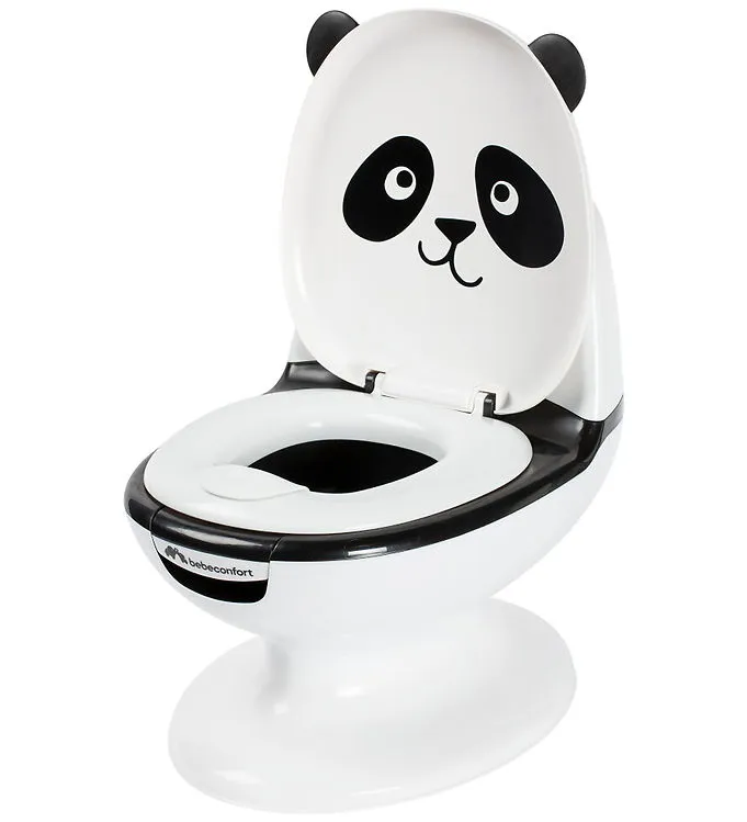 Bebeconfort Toalett - Mini - Svart/Vit m. Panda