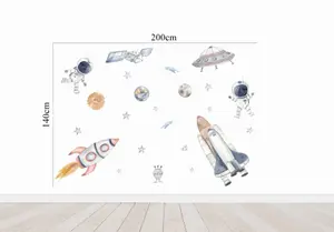 Väggdekal - Raketer