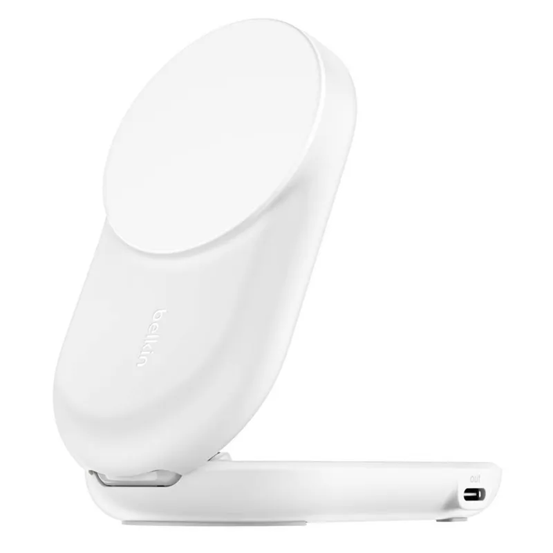 Belkin UltraCharge 25w Qi2 2in1 Magnetic Charger plus USB-C - White