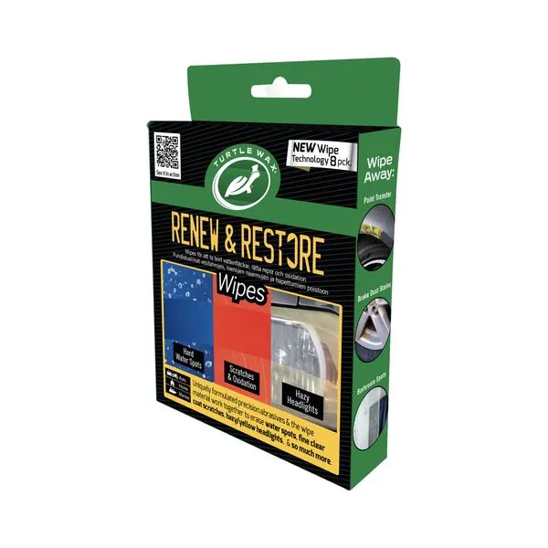 Rengöringsservetter TURTLE WAX Renew & Restore Wipes
