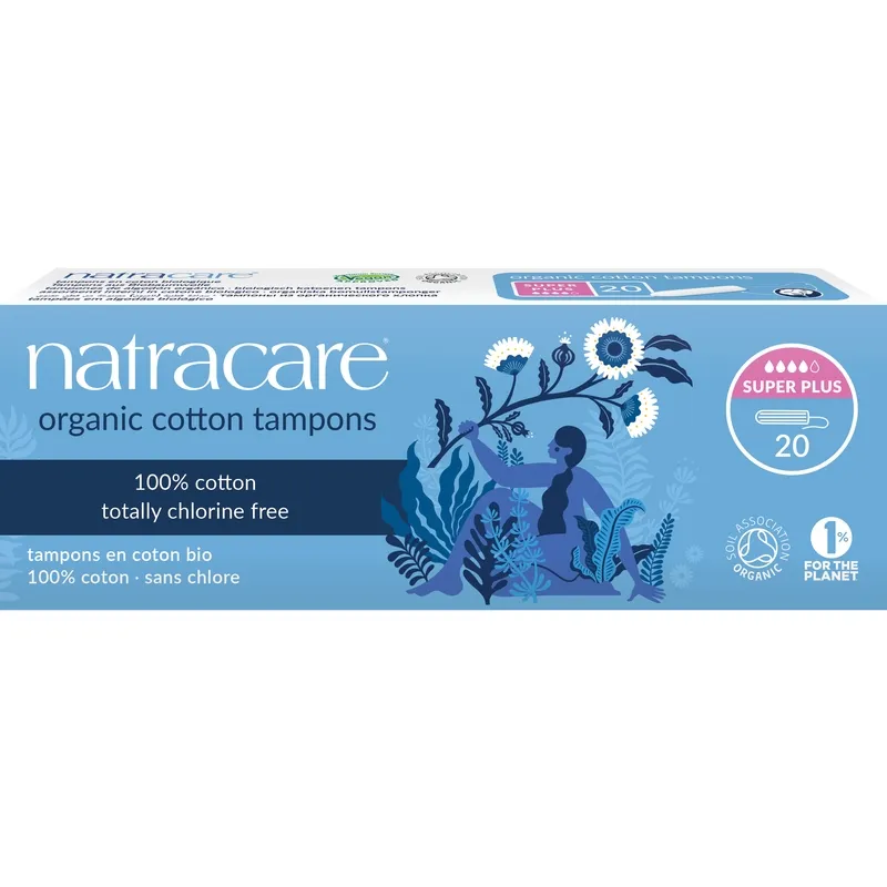 Natracare Organic Cotton Tampons Super Plus 20 pcs