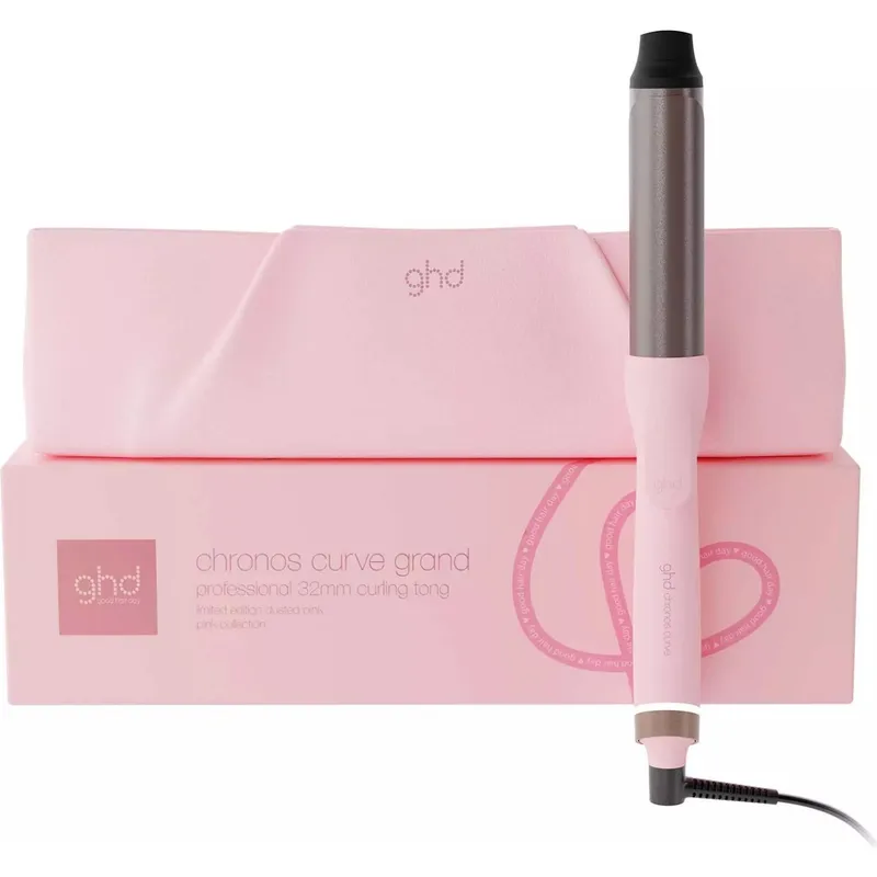 ghd Chronos Limited Edition Curve Grand Tong (32mm Barrel) in Dusted Pink