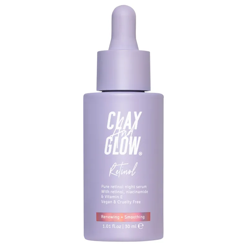 Clay And Glow Retinol night serum 30 ml