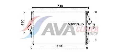 Intercooler AVA COOLING SYSTEMS VOA4151