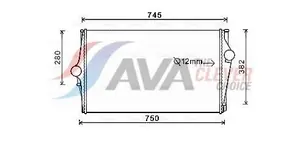 Intercooler AVA COOLING SYSTEMS VOA4151