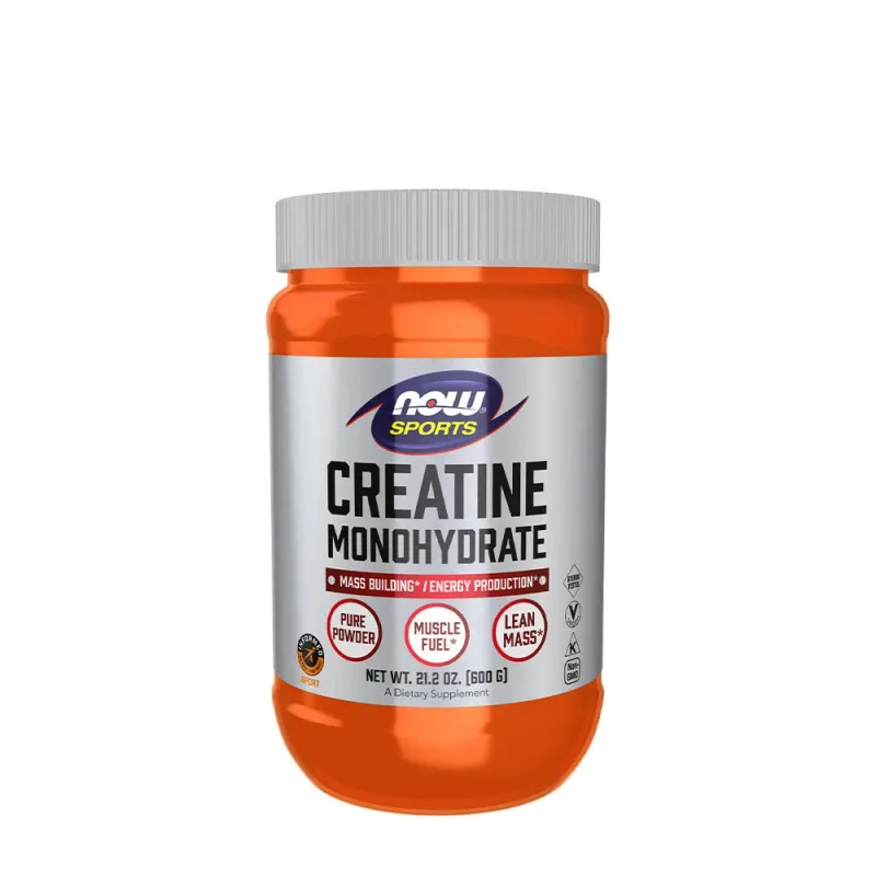 NOW - Kreatinmonohydrat, Rent Pulver - 600g