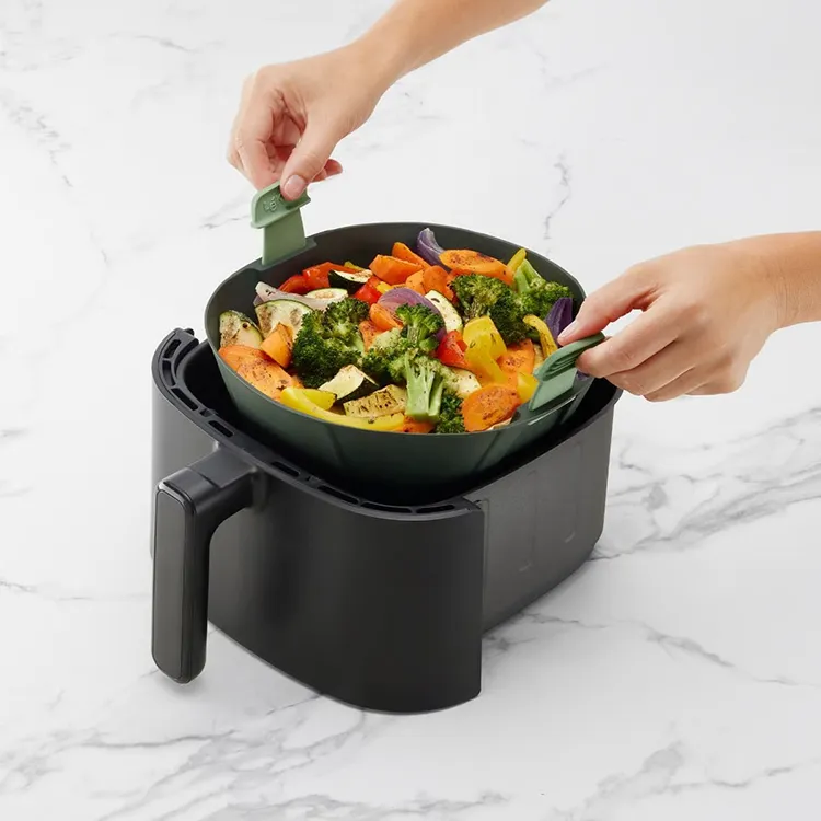 Lékué Korg för airfryer large, grå