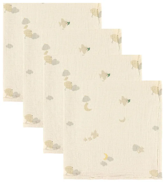 Moonboon Muslinfiltar - Muslin - 4-pack - Over the Moon Nature