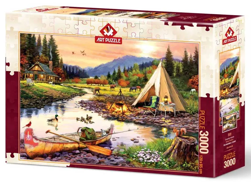 Art Pussel – Camping vänner 3000 bitar