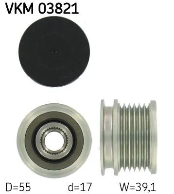 Frihjulskoppling, generator SKF VKM 03821