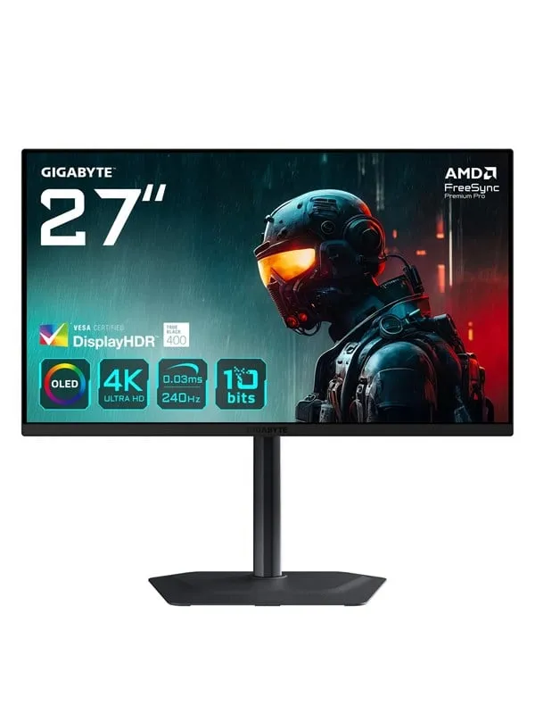 27″ Gigabyte MO27U2 - 3840X2160 (4k) - 240HZ - OLED - 18W Usb-C - Kvm Switch