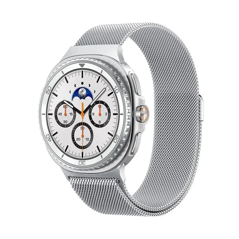 Spigen Metal Fit Link Klockarmband till Galaxy Watch 9/8/8 Classic - Silver