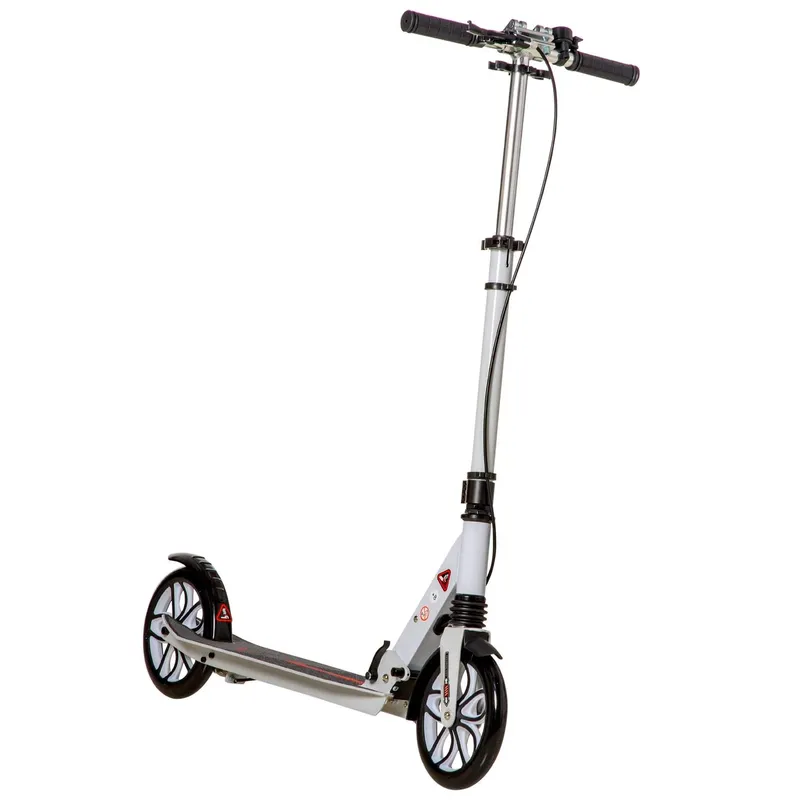 Justerbar Sparkcykel 200mm Däck Vit/Svart Vuxen