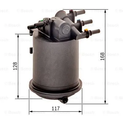 Bränslefilter BOSCH 0 450 906 461